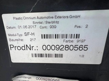 фото thumb №7, Mercedes s-klasa купе amg w217- бампер задній