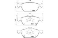 фото thumb №1, Brembo тормозные колодки тормозные honda civic ix 12- перед b