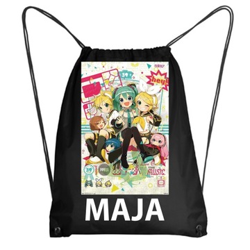 Школьная сумка для обуви Рюкзак для физкультуры для детского сада HATSUNE MIKU +NAME 1