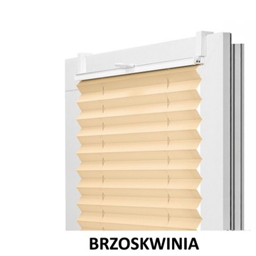 Roleta plisa harmonijka żaluzja kolor brzoskwinia