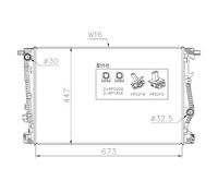 фото thumb №1, Радиатор jeep cherokee kl 19- 68229284aa