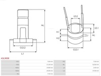 фото thumb №2, Komutator кольцо генератора do bosch старый typ