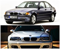 фото thumb №11, Решётка радиатора решётки радиатора bmw e46 sedan 98-01 блеск м-пакет решётка радиатор p+l gloss