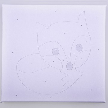 OBRAZ MALOWANIE PO NUMERACH Dla Dzieci Dziecięcy 20x30 cm Mops Pies