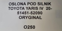 фото thumb №12, Защита под двигатель toyota yaris iv 20- 51451-52090