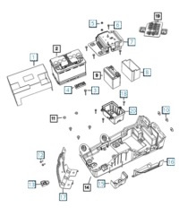 фото thumb №3, Захист акумулятора jeep wrangler jl gladiator jt 68307801ac