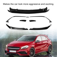 фото thumb №16, Gloss чорний передній бампер aero спліттер набір do ust mercedesbenz zo
