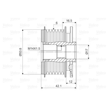 фото thumb №13, Зчеплення генератора ford ford c max, fiesta v, fo