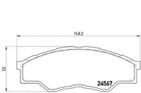 фото thumb №9, Гальмівні колодки гальмівний. toyota hilux 06- перед