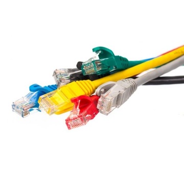 Patchcord RJ45, kat. 5e UTP, 0,25m, Netrack, czerwony