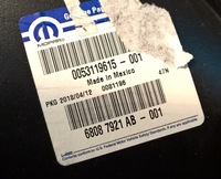 фото thumb №8, Fiat freemont journey підкрилок ліва задня оригінальний номер 68087921ab nowe