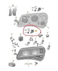 фото thumb №4, Кронштейн ушко нижние левая фара superb 3