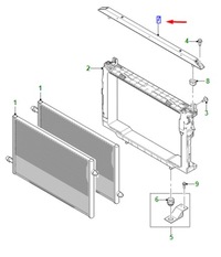 фото thumb №1, Jaguar i-pace x590 радіатор support кронштейн t4k17531 original