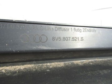 фото thumb №8, Диффузор спойлер зад audi a3 8v5 рестайлинг sedan s-line