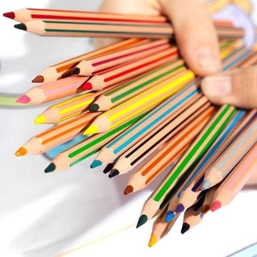 Мелки Eco Evolution Stripes 18+6 цветов BIC