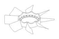 фото thumb №2, Вентилятор вентилятора кількість лопаті 8 audi a4 a6 sko