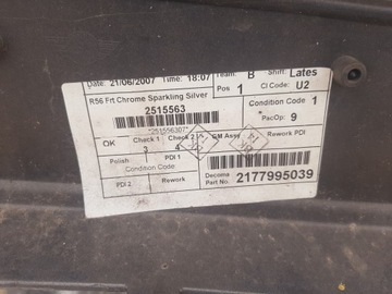 фото thumb №15, Бампер перед переднє mini cooper r56 2006-2010 a60/7 sparkling срібний