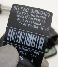 Pas натяжитель правый задняя сиденье volvo v60 39800489 Цена, фото thumb
