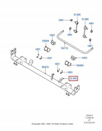 фото thumb №7, Кронштейн балка левый задняя ford transit connect 02-13