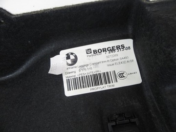 фото thumb №7, Боковина защита обивка багажника левая левый зад bmw f25 x3