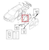 фото thumb №1, Прокладка левых передних дверь volvo xc60