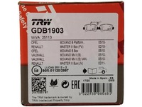 фото thumb №3, Trw гальмівні колодки гальмівні opel movano b renault master