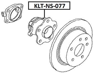 фото thumb №1, Ступиця колеса зад nissan qashqai 2wd 07-