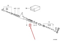 Bmw 3 compact e36 кермо багажник boot 32211139786 1139786 oem Ціна, фото thumb