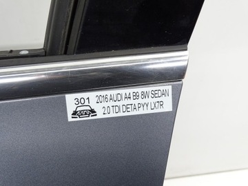 фото thumb №12, Двері ліві лівий перед передні audi a4 b9 8w sedan / універсал lx7r сірий