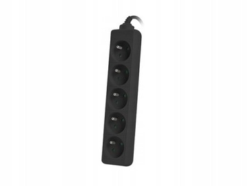 УДЛИНИТЕЛЬ LANBERG 1M UPS 5X 230V PL ЧЕРНЫЙ