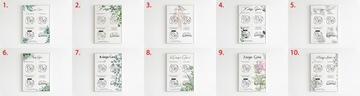 Zestaw instax i 'ta świeca', karta na wesele A4