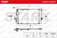 фото thumb №8, Радіатор кондиціонера stark skcd-0110017 do vauxhall zafira mk i a t98