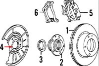 фото thumb №11, Bmw 3 e30 защита правой диск тормозной 34111154242 1154242