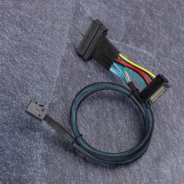 Кабель SAS от SFF 8643 до SFF 8639, 15 вертикальных линий