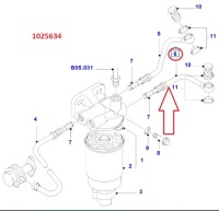 фото thumb №1, Шланг топлива обратный ford transit 1025634
