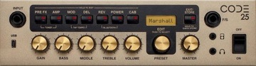 Комбо-гитарный усилитель Marshall CODE 25C мощностью 25 Вт