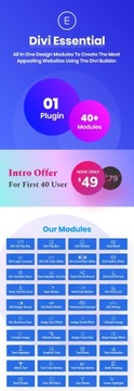 Плагин Divi Essential - Расширение Divi для Next L