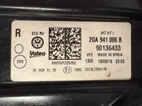фото thumb №16, Лампа правый перед vw 2ga t-roc 2ga941006b обычная