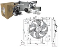 фото thumb №1, Nis85028 вентилятор радиатор з корпус ford ka,