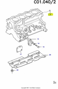 фото thumb №7, Заглушка, блок двигателя ford sierra 1987-1993 оригинальный номер 1454265