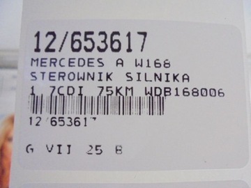 фото thumb №6, W168 комп'ютер a6681530279 1,7cdti 0281010793