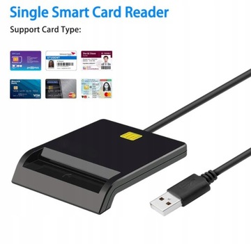 Устройство считывания карт драйвера чипа USB SMART CARD