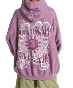 A4F119 ХУДИ ФИОЛЕТОВОГО С ПРИНТОМ OVERSIZE URBAN OUTFITTERS M/L