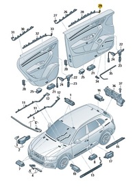 фото thumb №4, Модуль диодный освещение дверь перед левый audi q5