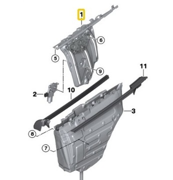 фото thumb №6, Подъемник стекло bmw f33 f83 m4 оригинальный 51357352750