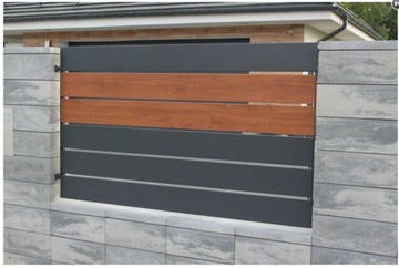 Ceownik 80x20 nowoczesne ogrodzenie płot laminat
