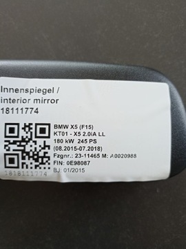 фото thumb №7, Зеркало внутренние ec 3 pin bmw 9256137 jak новое
