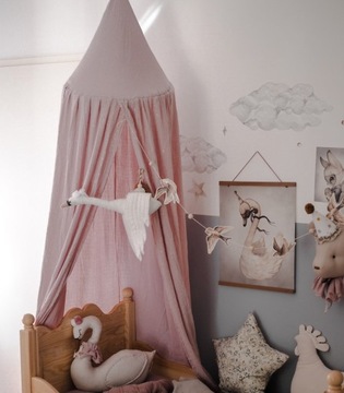 Muzpony Canopy — муслиновая палатка-типи, грязно-розовый