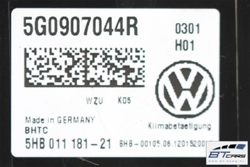 фото thumb №14, Vw golf 7 панель кондиционера климат 5g0907044r 5g0907044aa 5g0907044an 5g090