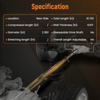 Задний wał приводной do bmw e46 318d 320d 318td 1998-2005 - номер запчасти: 26111229569 Недорого, фото thumb